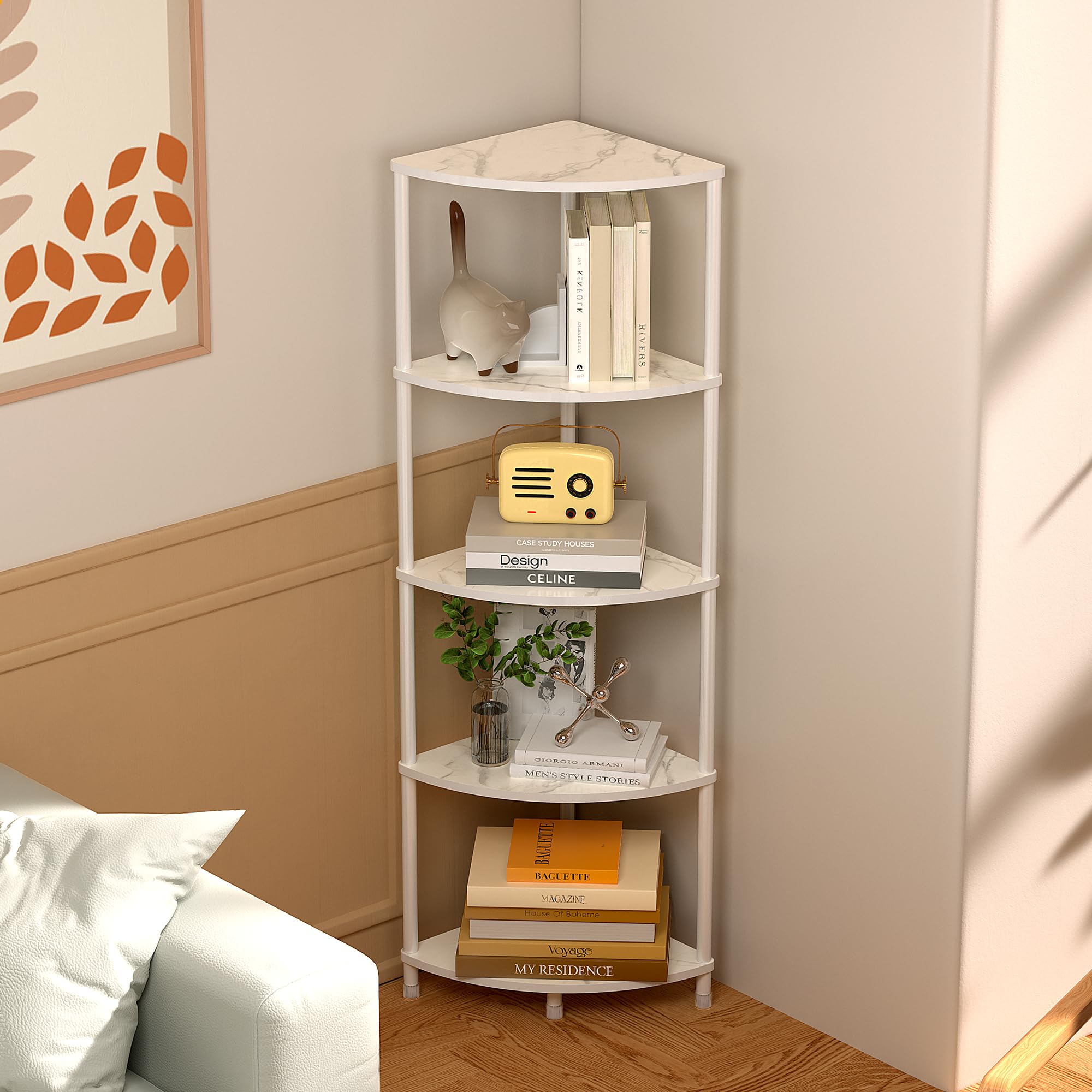 5-Tier Corner Shelf Stand - 44.1