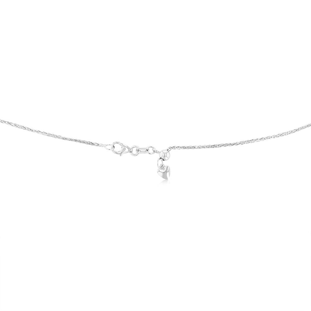 9ct White Gold Wheat Chain Necklace for Women - Elegant & Durable Jewelry for Everyday Wear, Gifts & Special Occasions