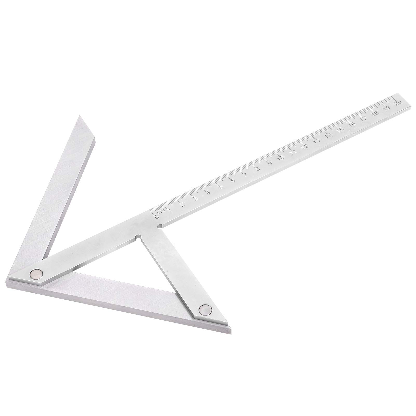 Velaurs Angle Gauge - Stainless Steel Protractor & Center Angle Finder for Hardware Machining, Cylindrical Centering - Perfect for Metalworking, Woodworking, and DIY Projects