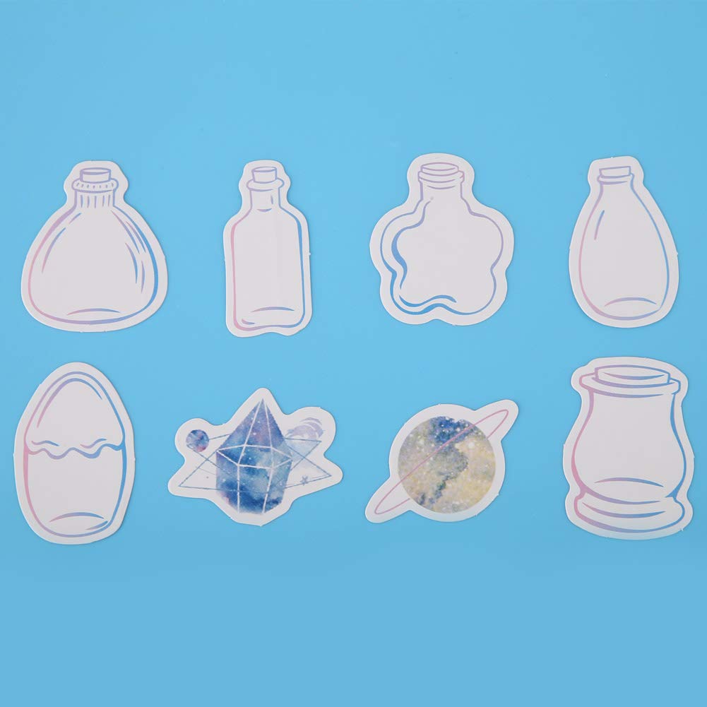VADUMA 46pcs Sticker Set for Scrapbooking, Journaling & Planner Decoration - Star Ocean Theme C01056 - Perfect for DIY Crafts, Bullet Journals & School Projects
