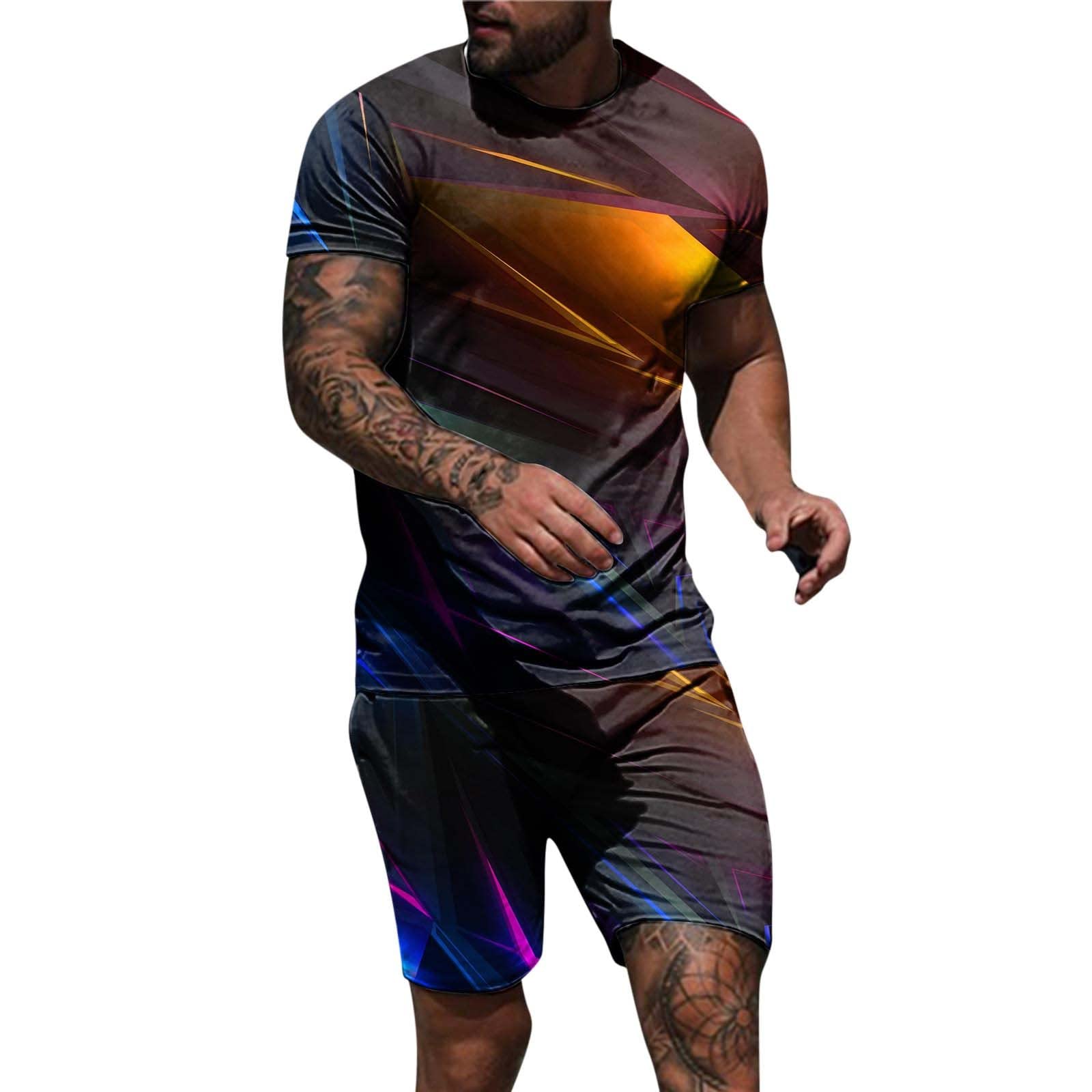Men's White Breathable Track Suit - Summer Sports & Casual Wear for Gym & Outdoor