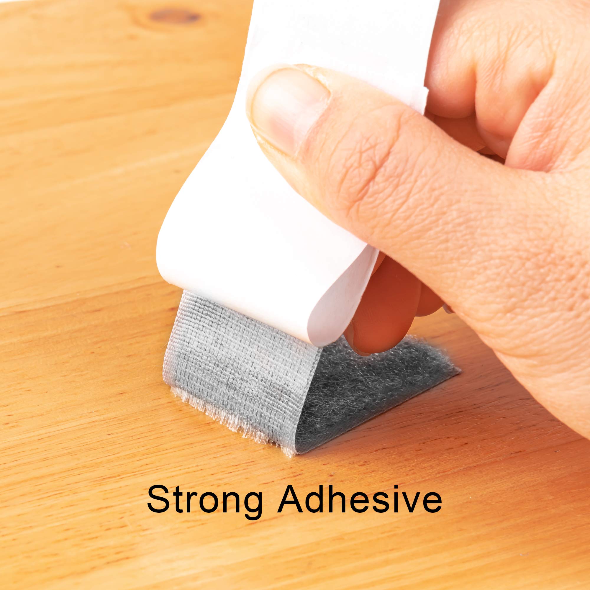 BRAVESHINE 16.5FT Adhesive Hook and Loop Tape Roll - 1.2 Inch Wide Double-Sided Fabric Fastener Strips for Sewing, Crafts, Mounting & Anti-Slip - Grey | Perfect for DIY Projects, Home Organization & Office Use