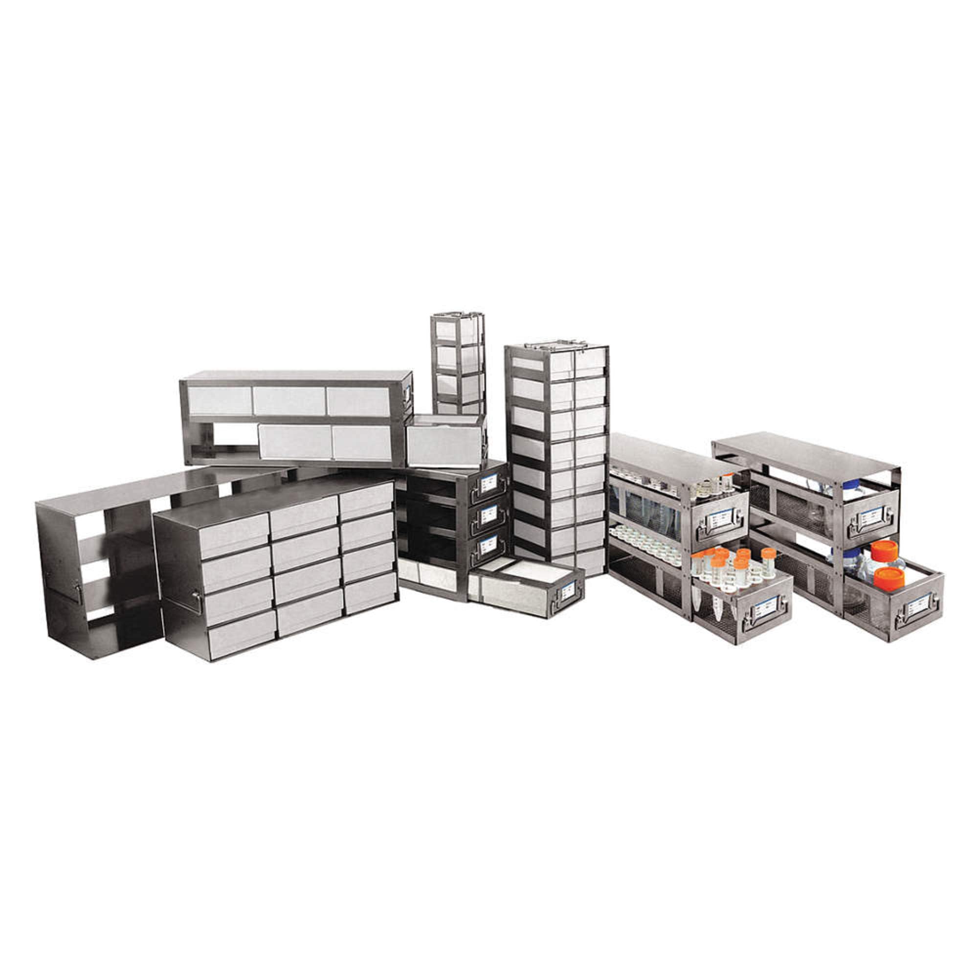 Argos PolarSafe RDP65A Upright Freezer Storage Rack - Holds 96 Deep Well Microtiter Plates (30 Boxes), 9-3/16
