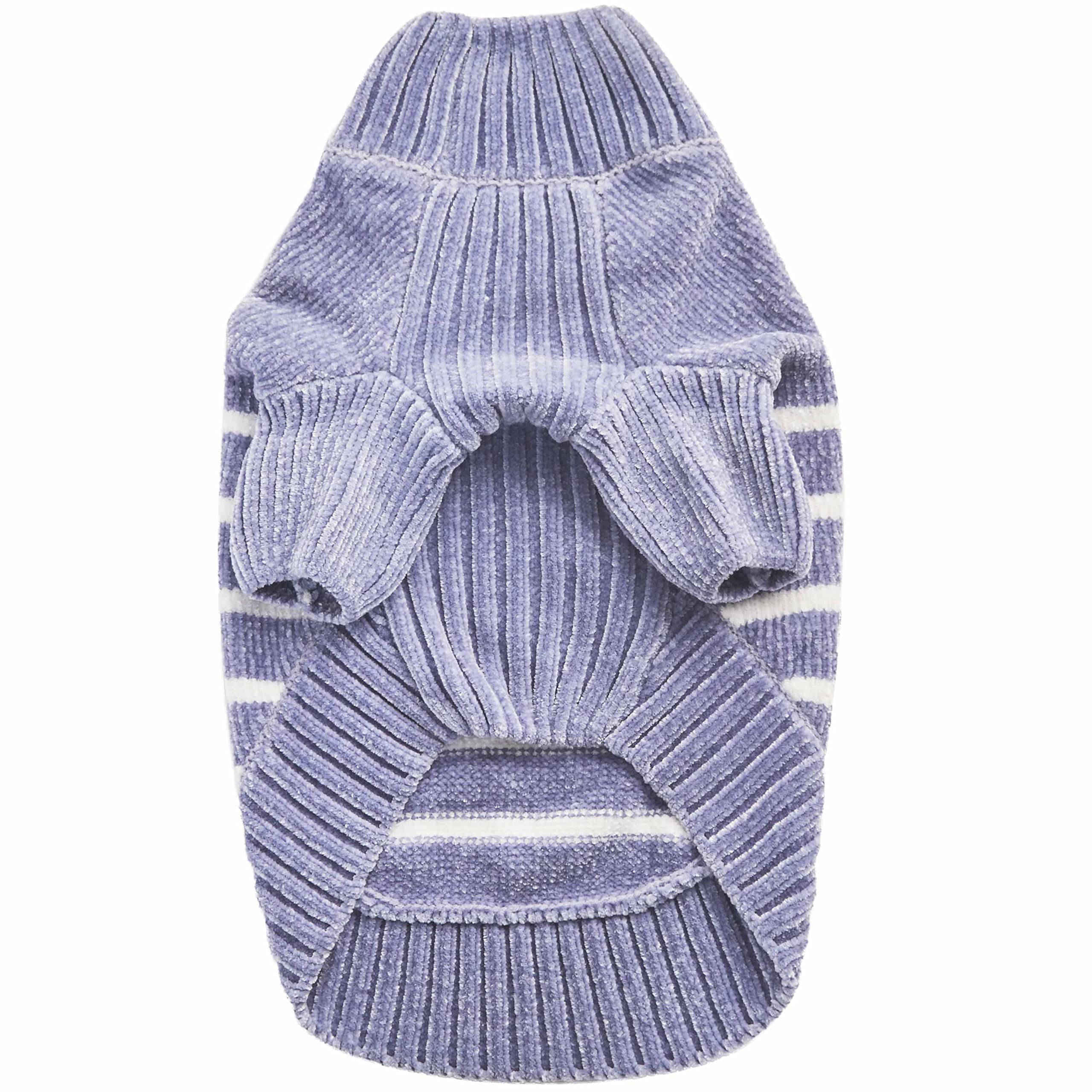 Blueberry Pet Ultra Soft Dog Sweater - Stonewash Blue Winter Coat for Small Dogs (10