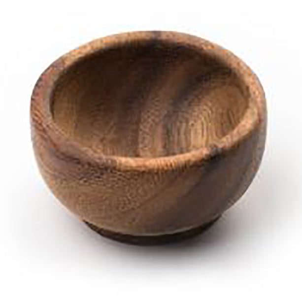 Premium Acacia Wood Condiment Cup Set - Natural Wooden Spice Bowls for Salt, Pepper & Seasonings - Perfect for Kitchen, Dining Table & BBQ Party Serving