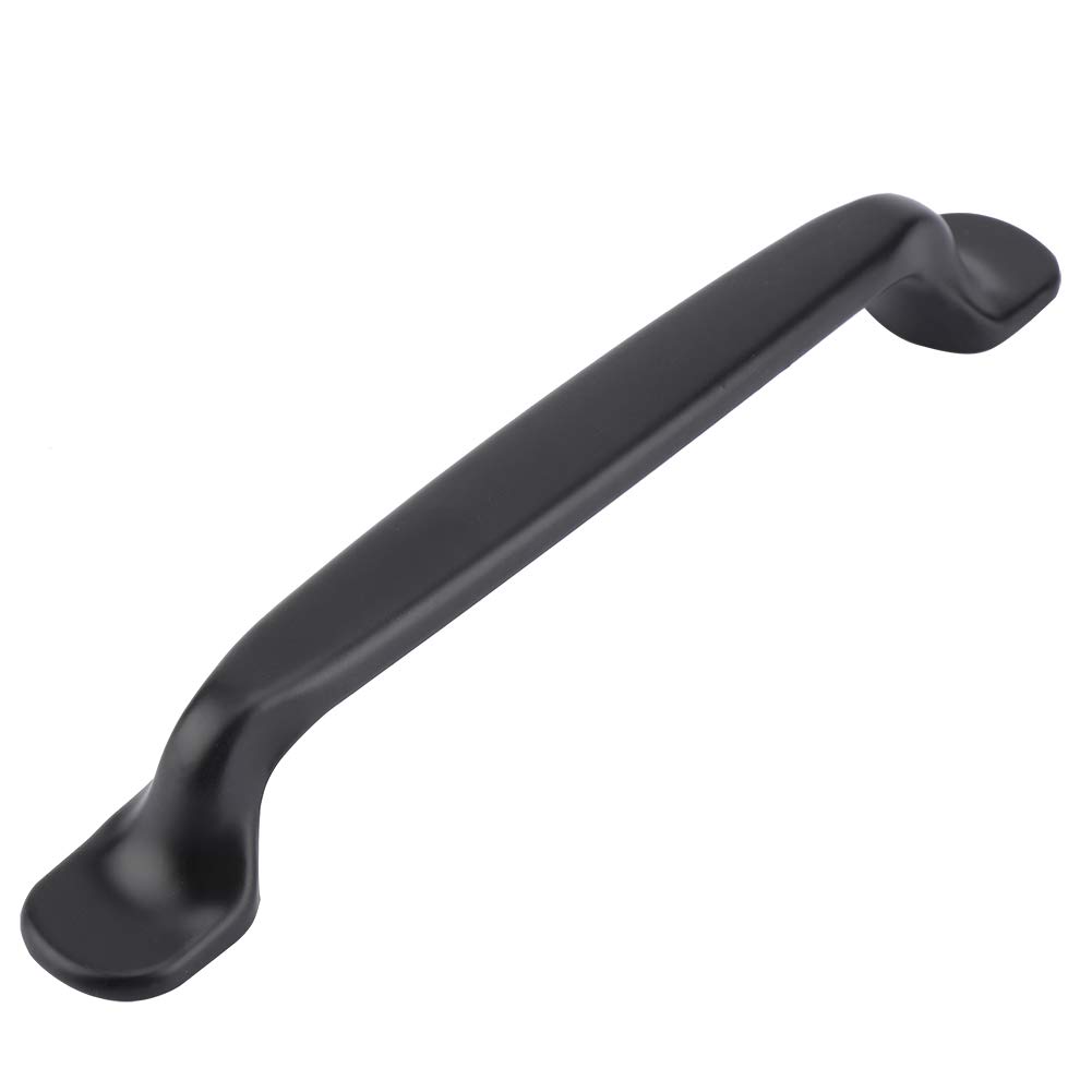 Premium Black Door Handle - Heavy Duty Cabinet & Wardrobe Drawer Pulls (2 Pack) - Perfect for Kitchen Cabinets, Bedroom Furniture & Office Storage Solutions