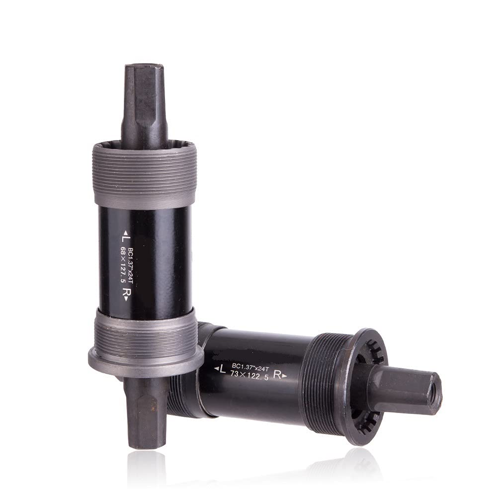 RUYGHYS Sealed Bicycle Bottom Bracket - Square Taper Threaded BB (103-127.5mm) for Road & Mountain Bikes - Perfect for Bike Repair & Maintenance