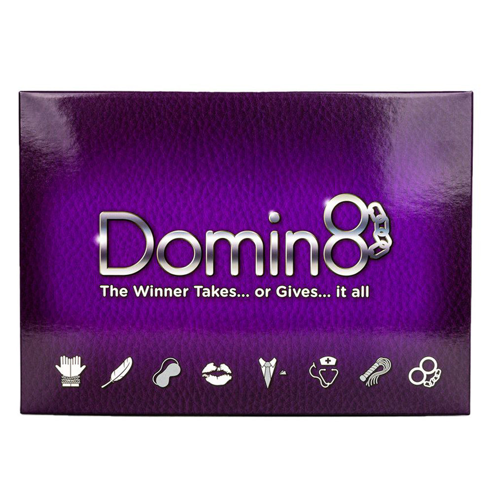 Domin8 BDSM Roleplay Dominoes - Adult Board Game for Couples | Kinky Sex Game for Bedroom Fun & BDSM Lovers | Perfect for Date Nights & Spicing Up Relationships