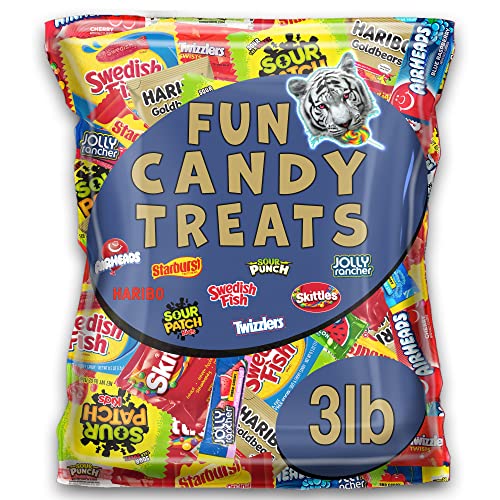 Individually Wrapped Sour, Sweet & Hard Candy Variety Pack - Rainbow Colored Party Favors for Holidays, Birthdays & Events - Perfect for Adults & Kids Snacking, Office Treats & Gift Bags