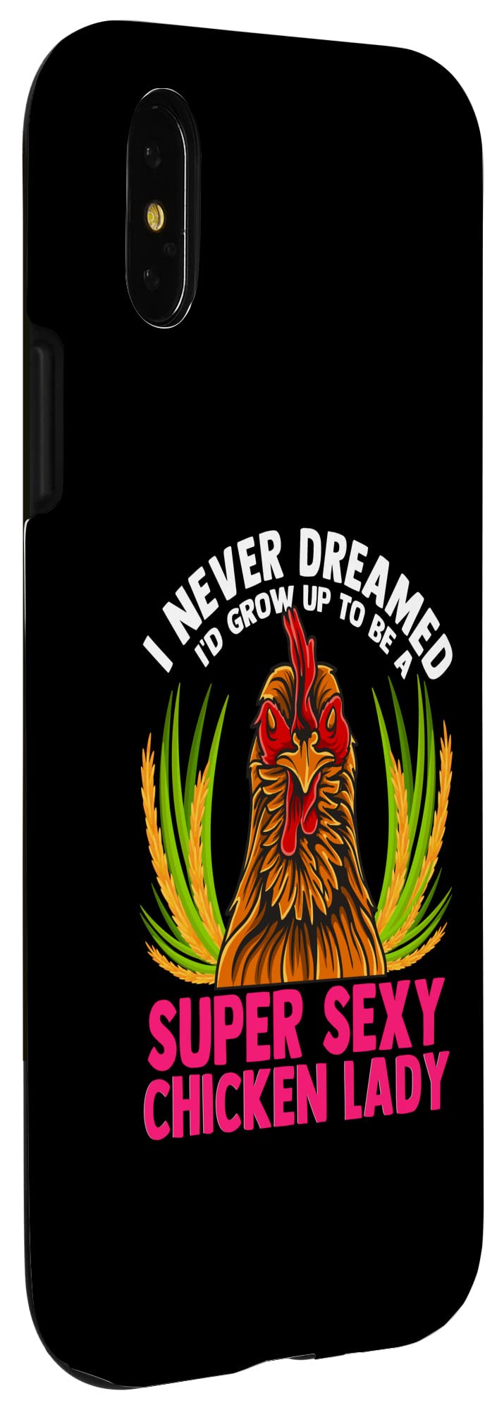 Funny Chicken Lady iPhone X/XS Case - 