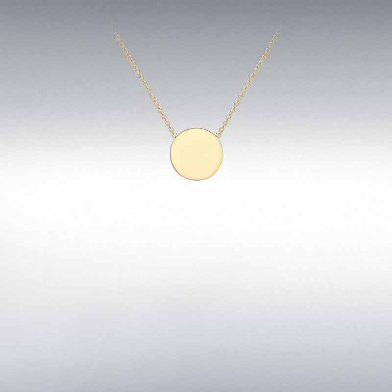 Personalized Engravable Disc Pendant Necklace - Custom Name/Date Jewelry Gift for Women - Perfect for Anniversaries, Birthdays & Special Occasions