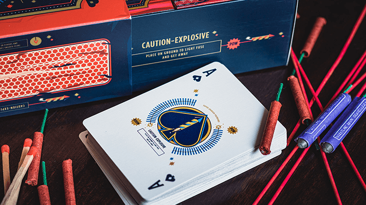 Premium Fireworks Playing Cards - 52 Deck with Unique Firework Designs for Poker, Magic Tricks & Game Nights - Perfect for Parties, Gifts & Card Collectors