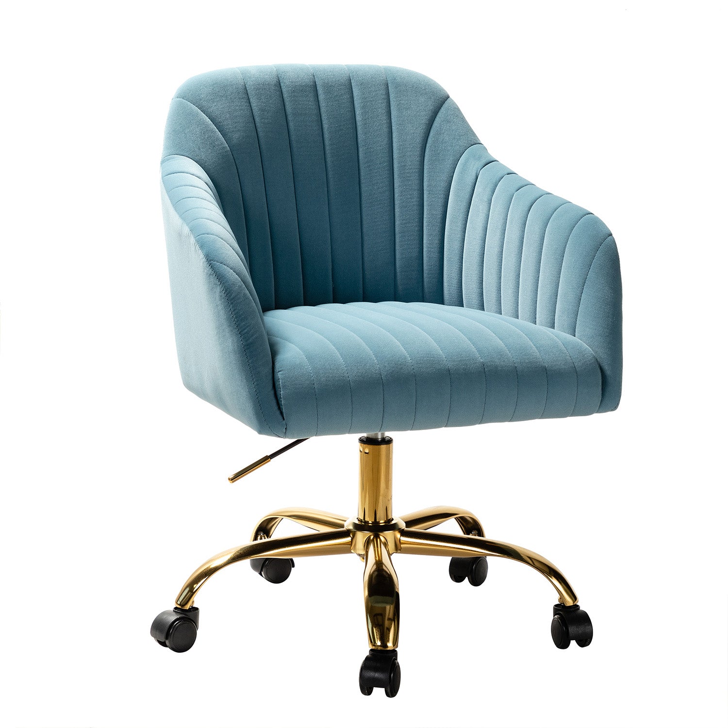 Luxury Velvet Office Chair - Ergonomic Desk Chair with Adjustable Height for Home & Workspace - Perfect for Remote Work, Gaming & Study