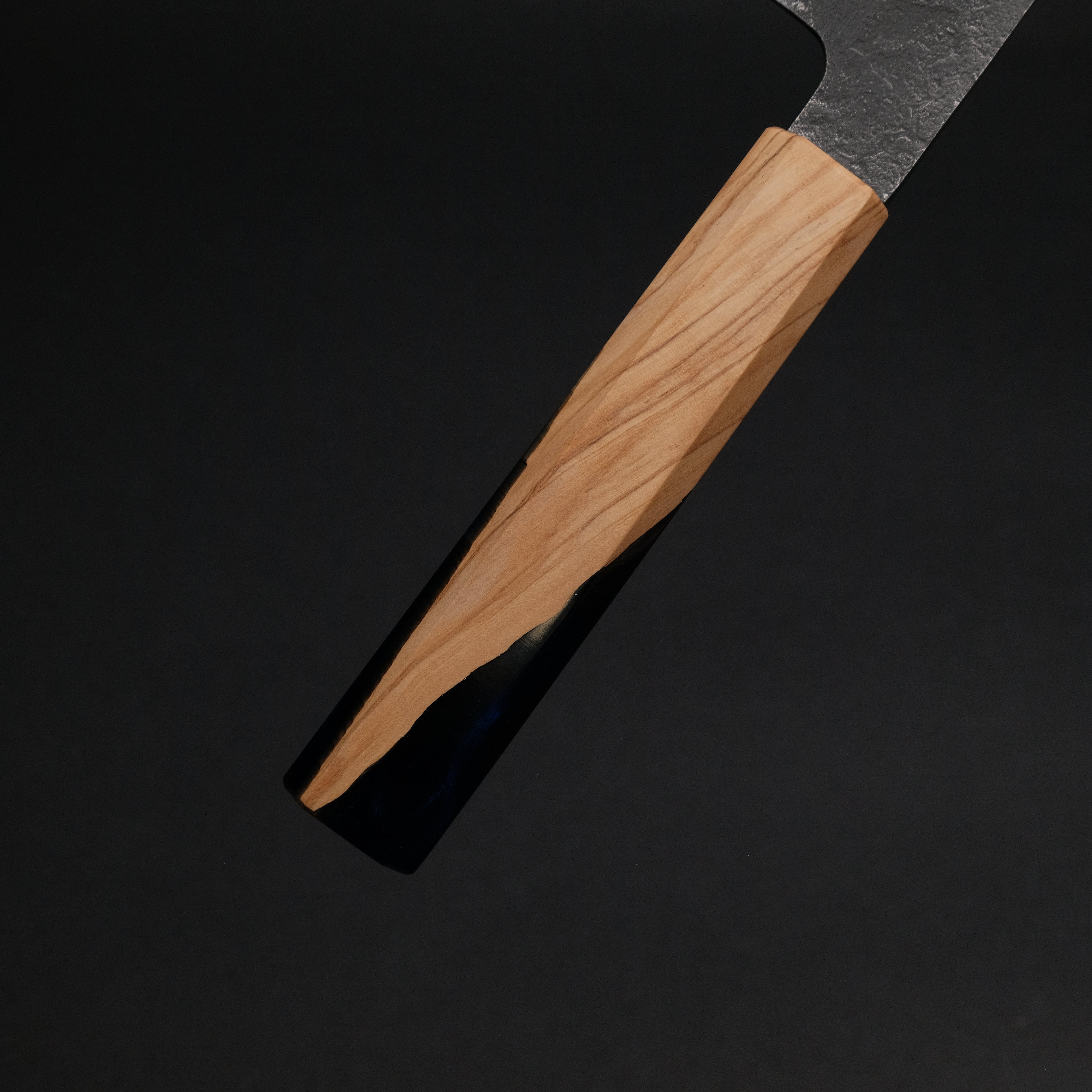 Premium Ajikataya White #2 Nashiji Damascus Gyuto 210mm Chef Knife - Olive Wood & Resin Handle (#46) - Perfect for Sushi, Meat Slicing & Professional Kitchen Use