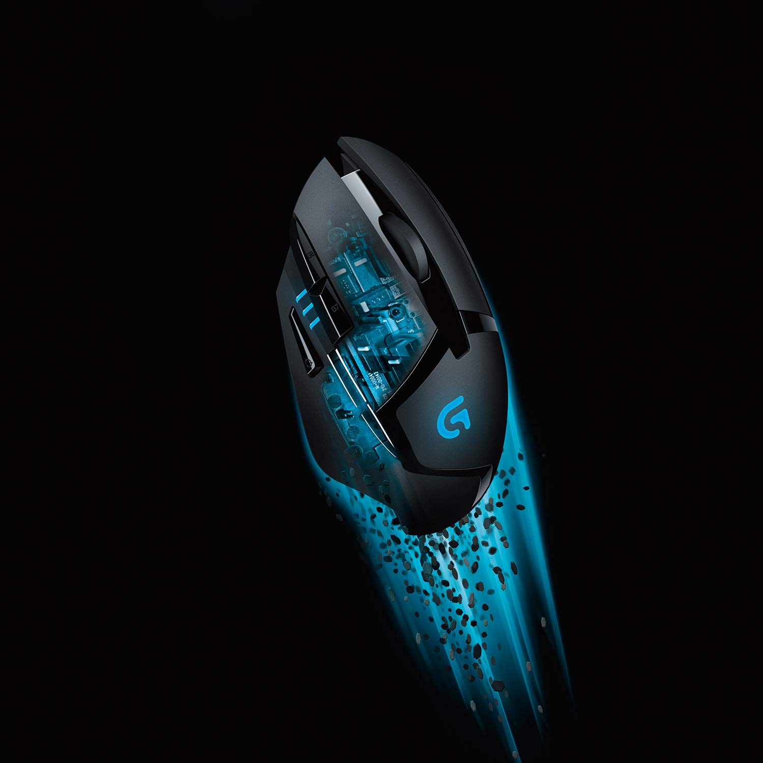 Logitech G402 Hyperion Fury Wired Gaming Mouse - 4000 DPI High Precision Optical Sensor, Ultra-Light Ergonomic Design, 8 Programmable Buttons - PC & Mac Compatible (Black) - Perfect for FPS Games, Esports, Office Work, Home Use, Streaming & Video Editing - Best Gaming Mouse for Enthusiasts & Content Creators - Ideal for Competitive Gaming, Work from Home & Professional Setups