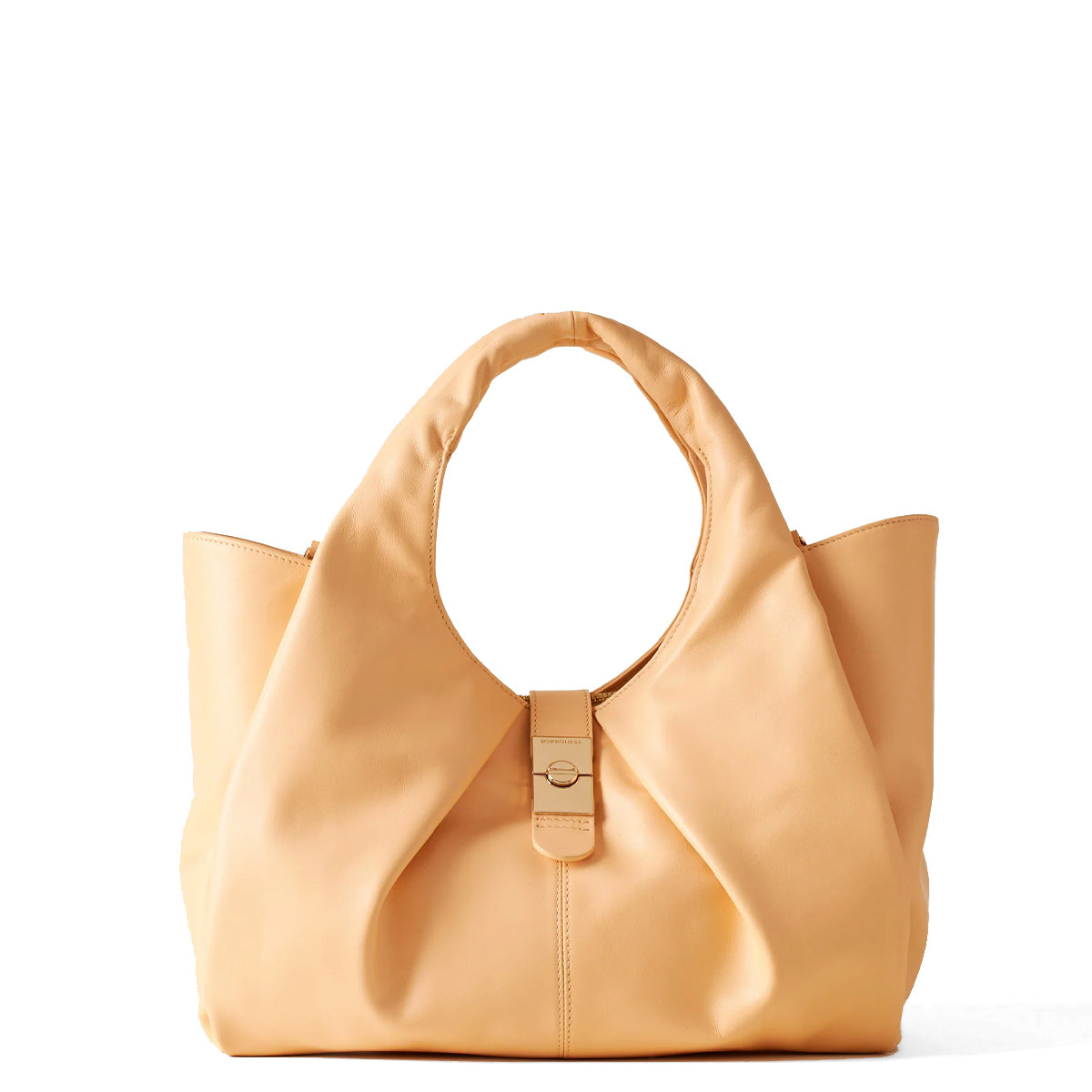 Borbonese Cortina Medium Ambra Handbag - Premium Leather Crossbody Bag for Women, Stylish Shoulder Purse (AMBRA, 923934AL6) - Perfect for Work, Travel & Everyday Use