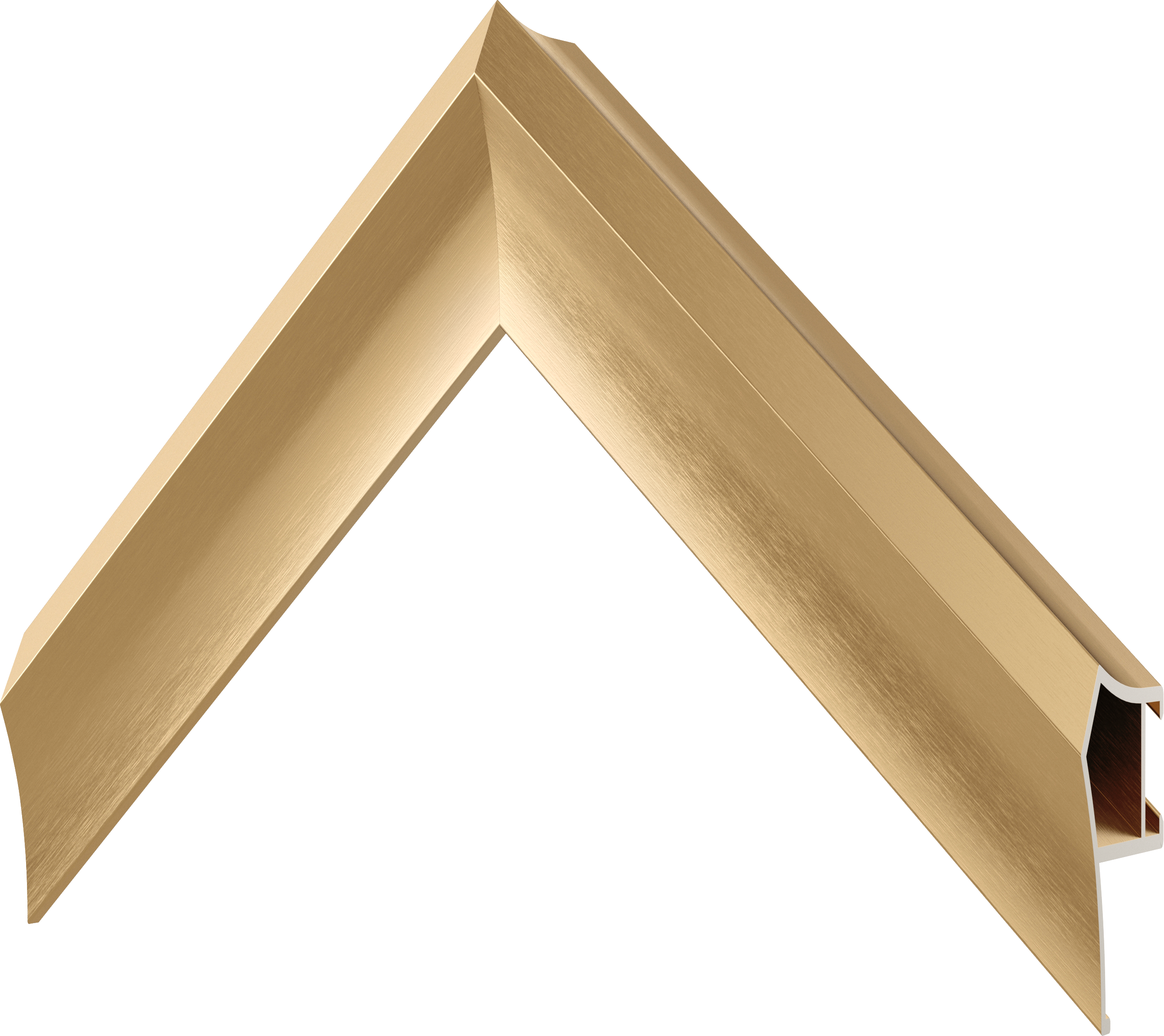 Pale Gold Alloy Prismatic Samsung Frame Bezel for 2017-2020 TV Models - Premium TV Accessory for Home Theater & Living Room Decor