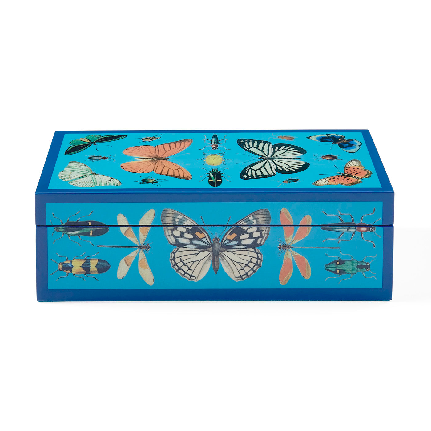 Small Botanist Lacquer Box - Handcrafted Wooden Jewelry Storage Box with Floral Design | Perfect for Organizing Rings, Earrings & Necklaces | Gift Idea for Women