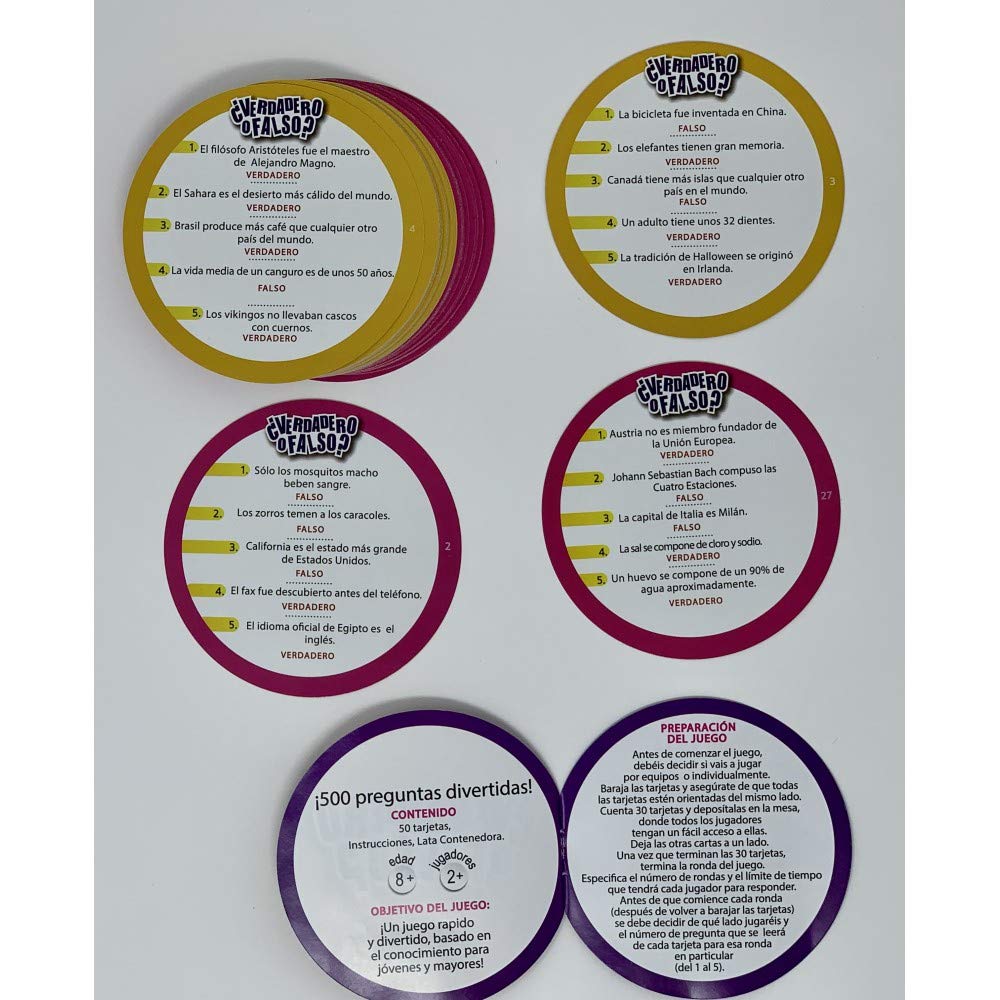 Cefa Toys True or False Game (21861) - Fun Family Trivia Game for Kids & Adults, Perfect for Parties & Game Nights