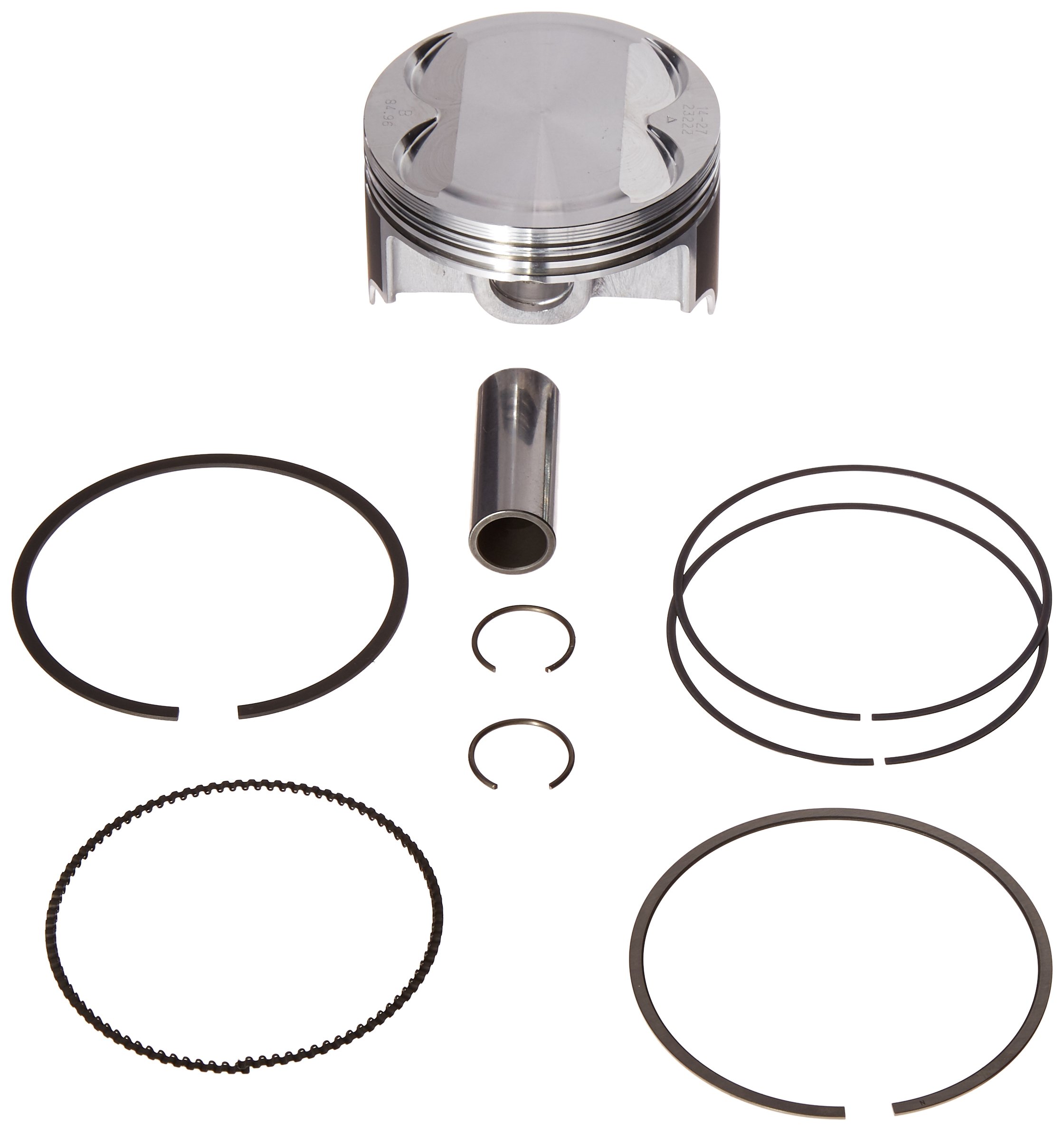 Vertex 23909B Forged High Compression Piston Kit - Performance Upgrade for Motorcycles, ATVs & Dirt Bikes - Ideal for Racing, Off-Road & Engine Rebuilds