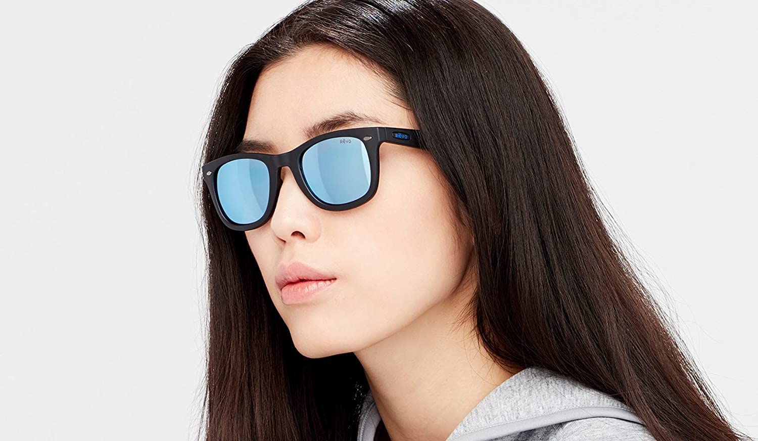 Revo Forge Polarized Sunglasses - Bendable Rectangle Wrap Frame for Men & Women - UV Protection for Driving, Running, Outdoor Sports