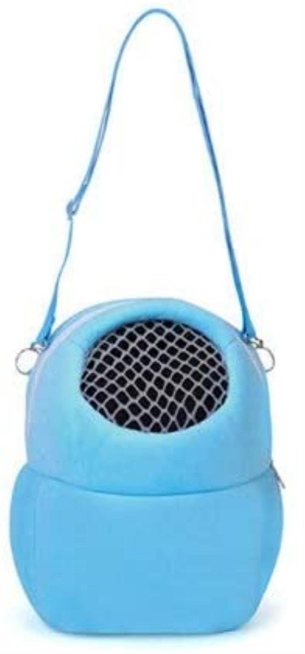 Breathable Pet Travel Carrier Bag for Small to Medium Cats, Dogs, Puppies, Hamsters & Guinea Pigs - Portable & Lightweight (Blue, Size S) - Perfect for Air Travel, Vet Visits & Outdoor Adventures