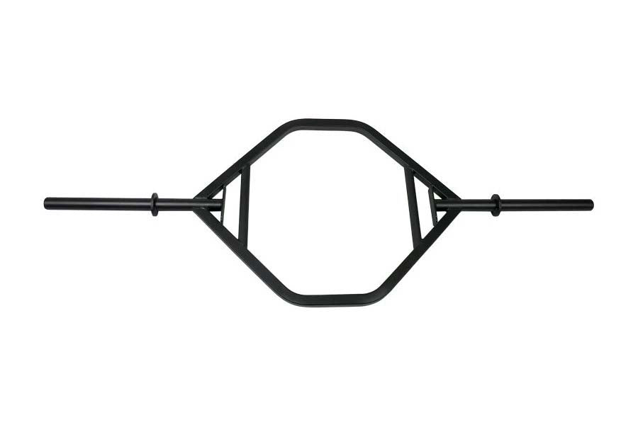 Warrior Black Olympic Hex Bar - Heavy Duty Weightlifting Bar for Strength Training & CrossFit - Perfect for Deadlifts, Squats & Powerlifting Workouts