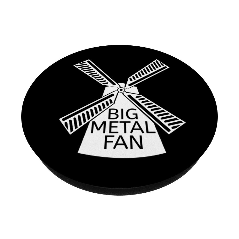 Funny Heavy Metal Fan Black & White PopSockets Phone Grip & Stand - Perfect for Concerts, Gaming & Daily Phone Use