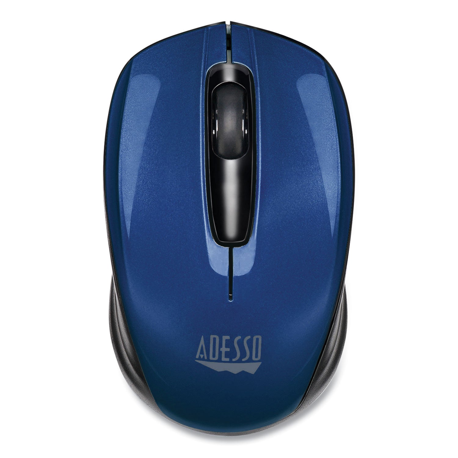Adesso Imouse S50 Wireless Mini Mouse - 2.4GHz USB Optical Mouse with 33ft Range, Ambidextrous Design for Left/Right Hand Use, Compact Portable for Laptop, PC, Office & Travel (Blue)