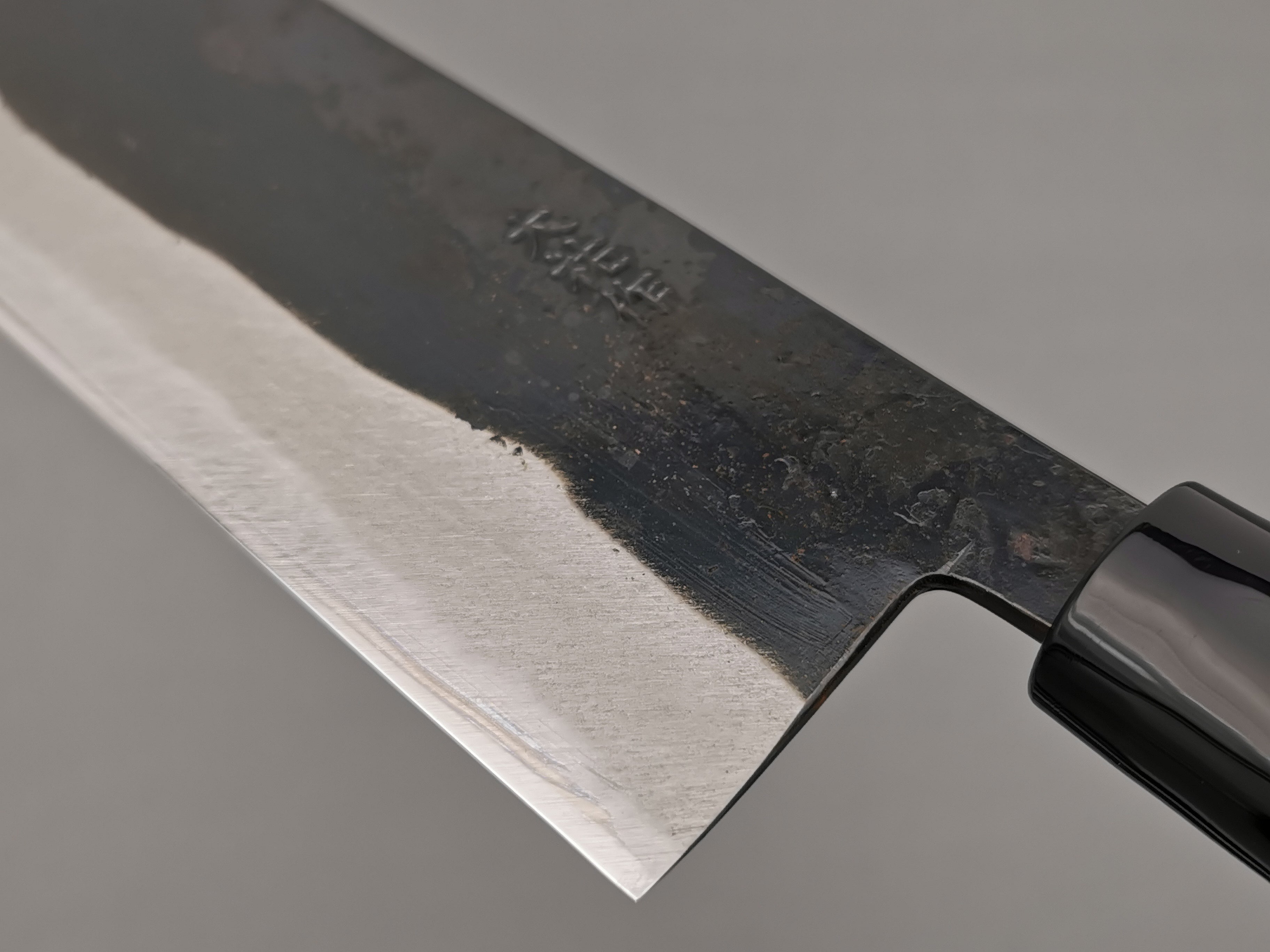 Premium Japanese Nakiri Knife - Daisuke Nishida White #1 Kurouchi Finish - Perfect for Sushi, Vegetables & Precision Cutting