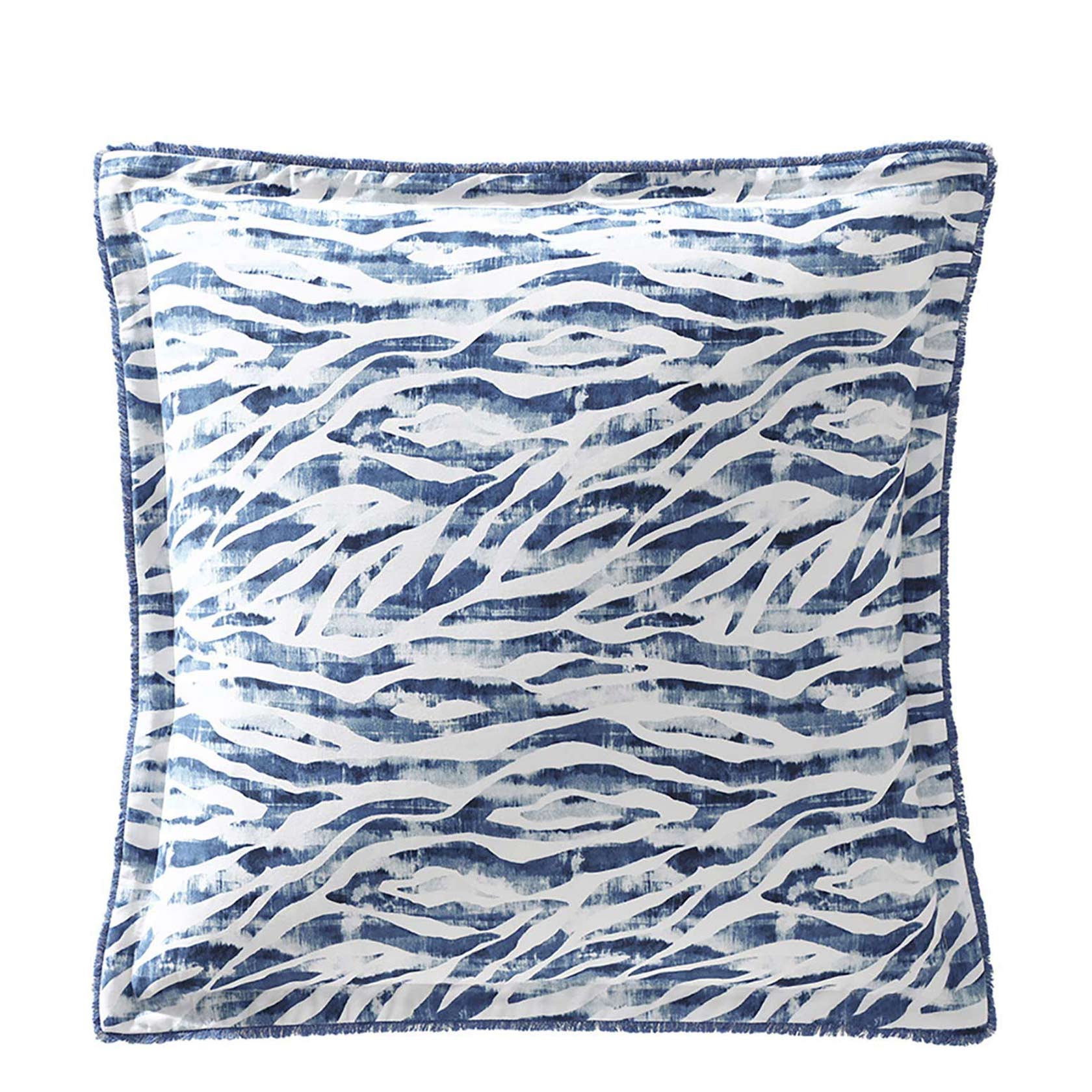 Premium Atherton Blue European Pillowcase Set - 100% Cotton Luxury Bedding by Logan & Mason - Perfect for Master Bedroom, Guest Room & Hotel Decor