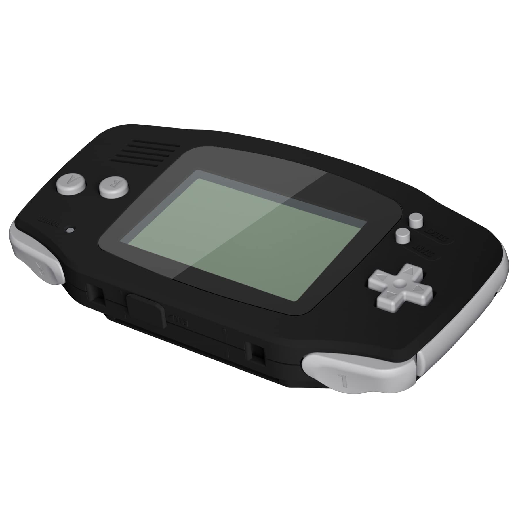 eXtremeRate Black Soft Touch Replacement Shell Full Housing Cover Buttons for Gameboy Advance GBA - Compatible with IPS & Standard LCD Screens - DIY Gaming Console Upgrade - Perfect for Retro Gaming Enthusiasts & Modders (Console & IPS Screen Not Included)