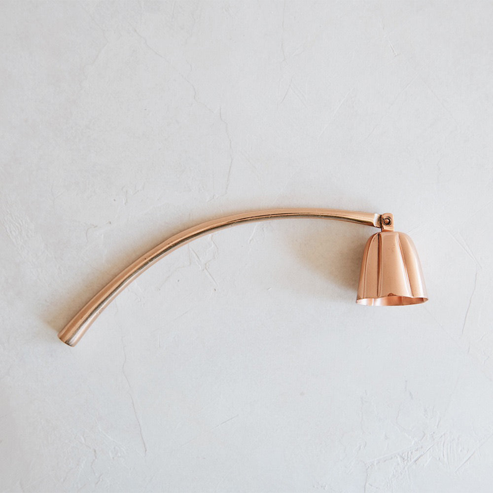 Premium Copper Candle Snuffer with Wooden Handle - Elegant Candle Extinguisher for Home Decor, Wedding Centerpieces & Romantic Dinners