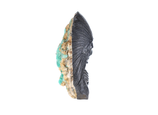 Natural Colombian Emerald Rough Crystal Sculpture - Handcrafted Indian Gemstone Art for Home Decor, Meditation & Healing