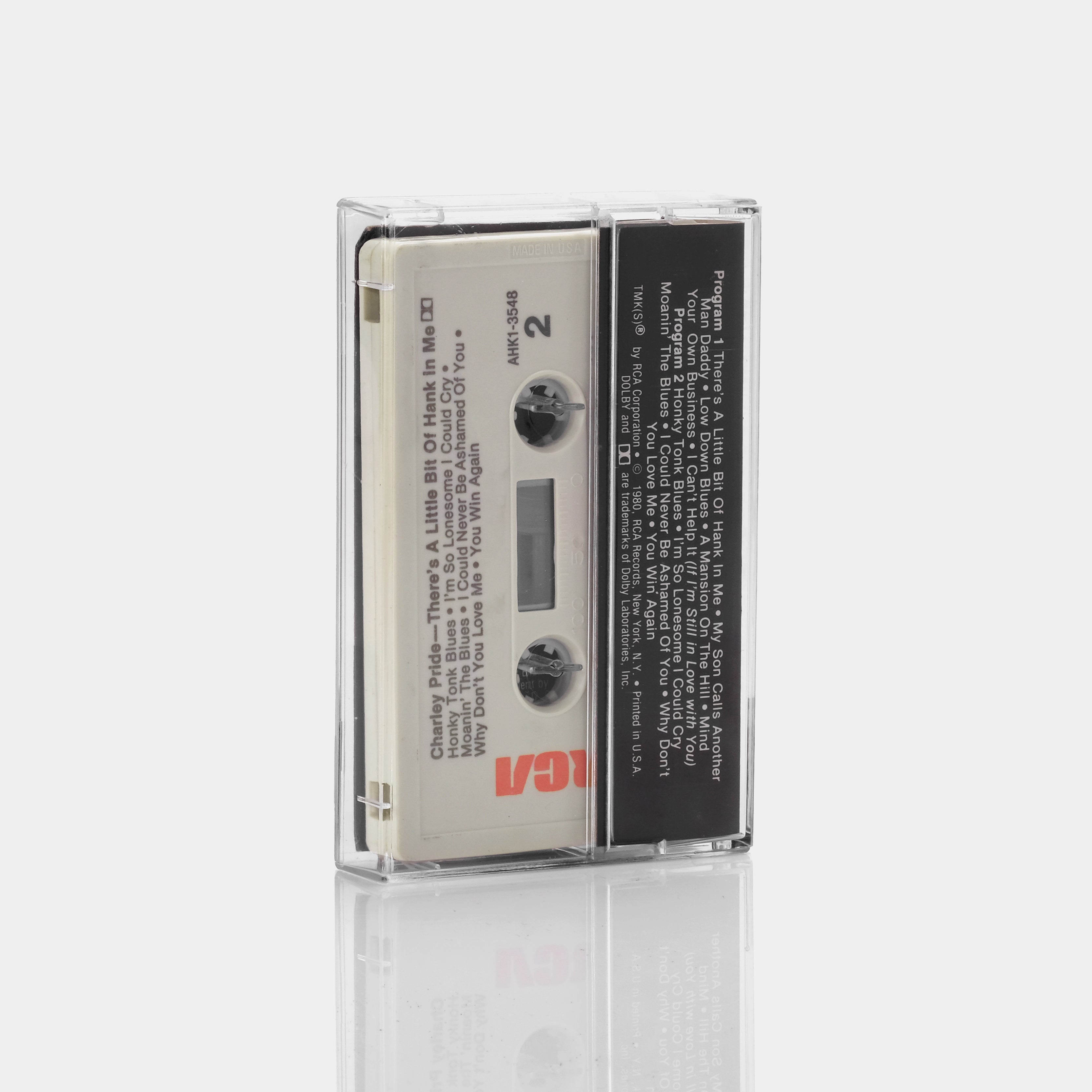 Charley Pride 'There's A Little Bit Of Hank In Me' Cassette Tape - Vintage Country Music Collectible for Home, Car & Gifts