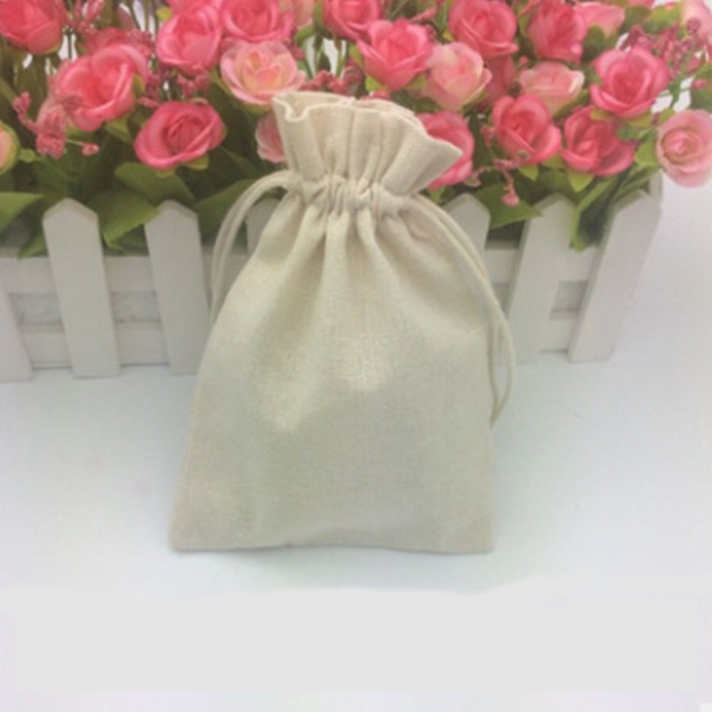LEFUBABY 8x10 Inch Cotton Muslin Drawstring Candy Gift Bags - 15 Pack | Perfect for Party Favors, Wedding Treats & Holiday Gift Wrapping