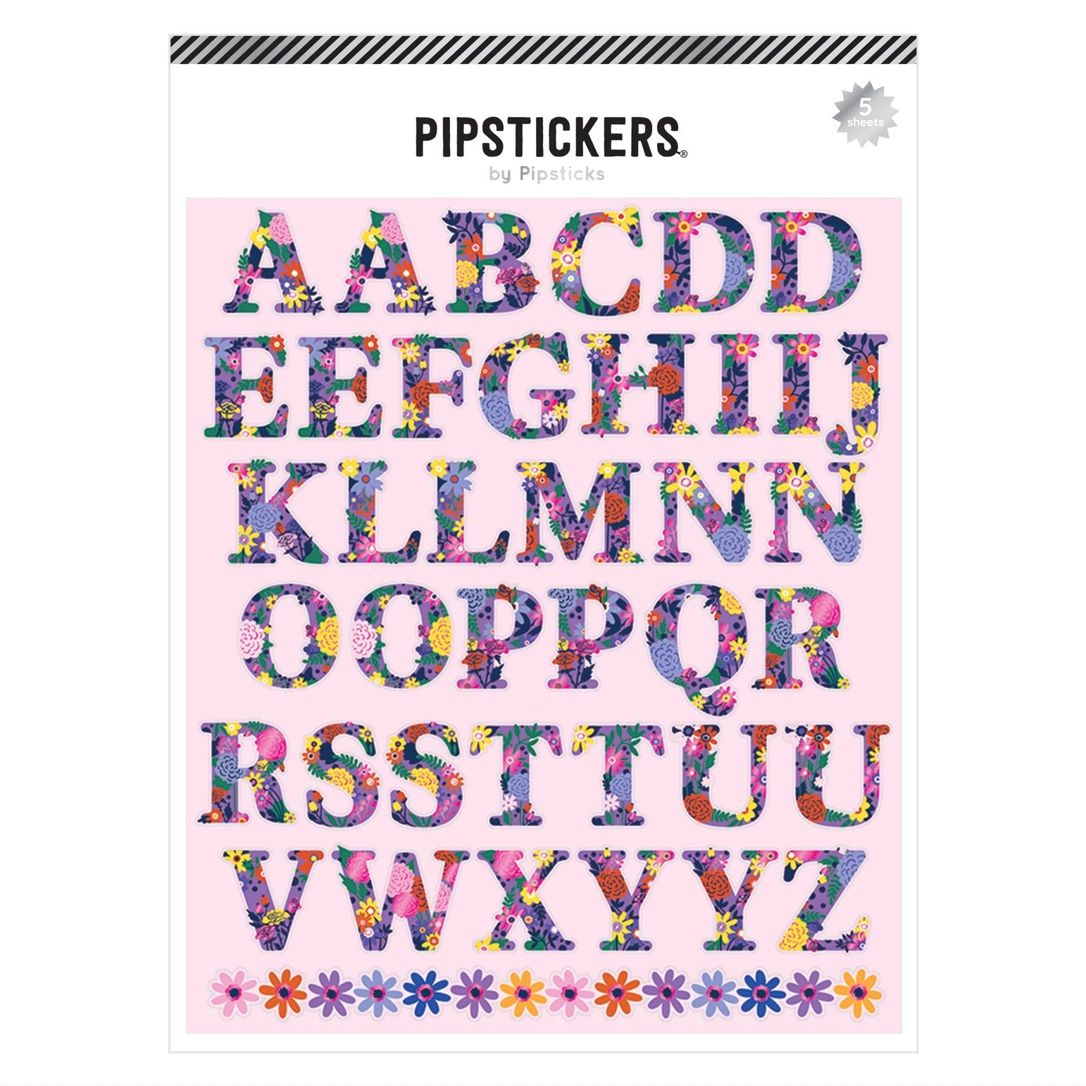 Bloom Baby Bloom Big Alphabet Stickers (5ct) - Fun & Educational Stickers for Kids, DIY Crafts, Scrapbooking, and Classroom Activities
