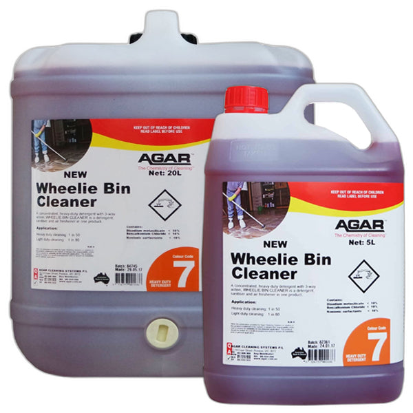 Agar Wheelie Bin Cleaner – Powerful Trash Can Sanitizer & Deodorizer for Outdoor Garbage Bins, Home & Commercial Use
