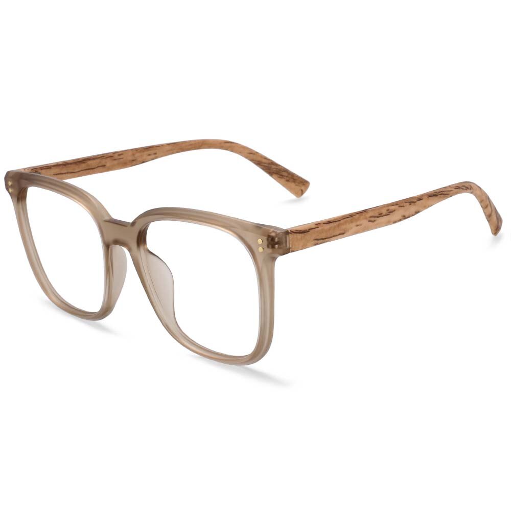 CCspace Unisex Full Rim Square TR90 Titanium Frame Eyeglasses 54169 - Lightweight & Durable Glasses for Work, Study, and Everyday Wear