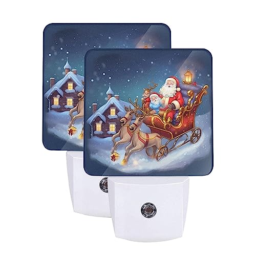 Santa Sleigh Christmas Eve Flying Reindeer