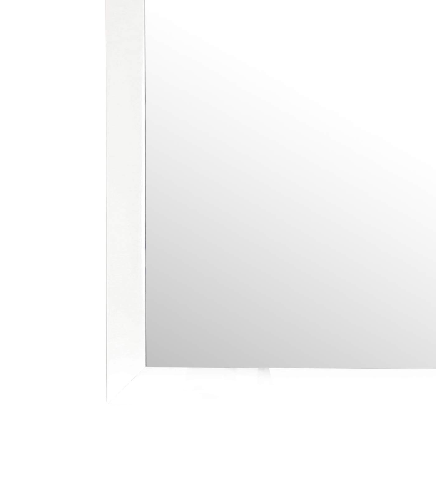 Glory Furniture G1570 Marilla White Full-Length Mirror - Elegant Wall Mirror for Bedroom, Living Room, and Entryway Decor