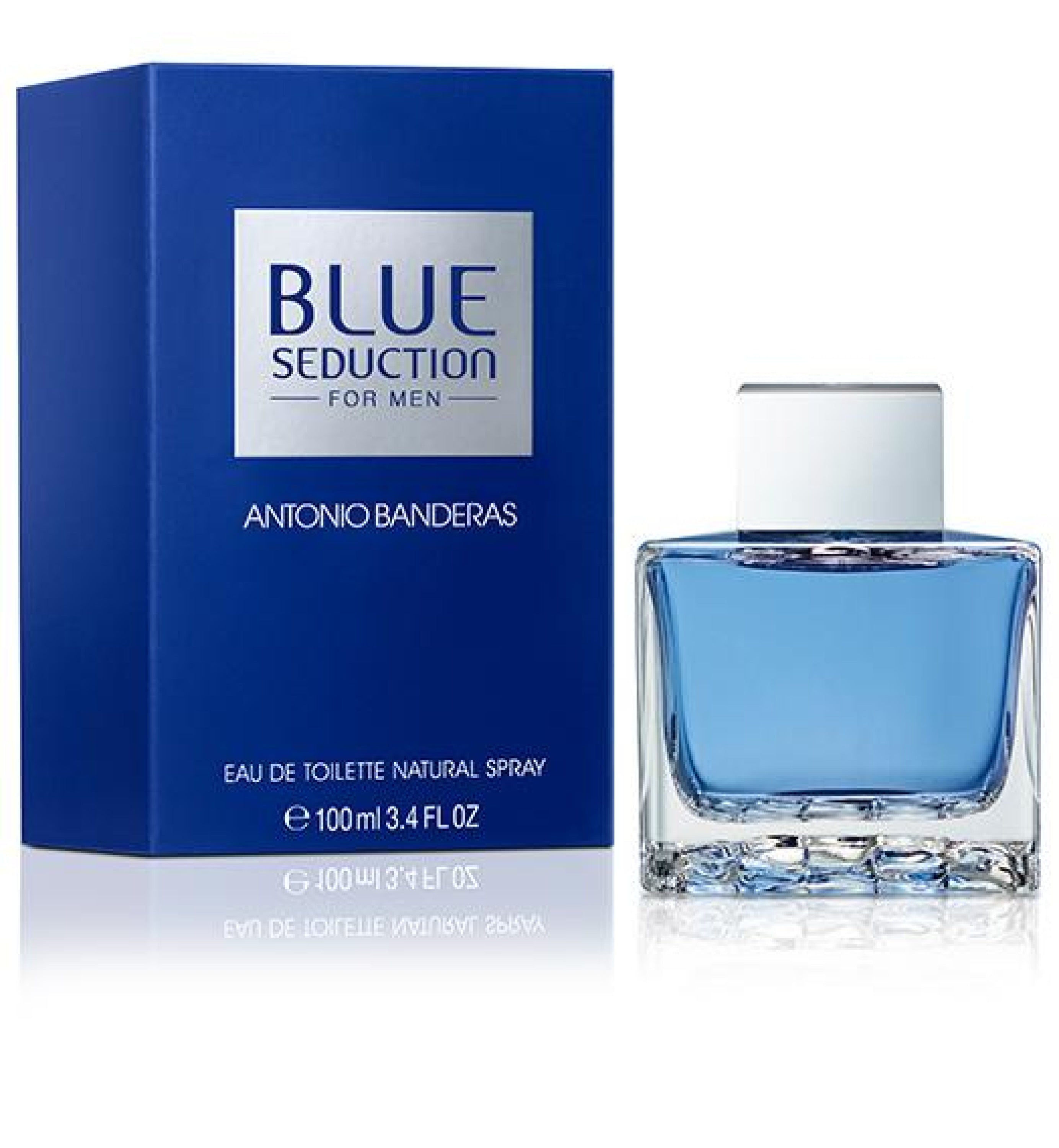 Antonio Banderas Blue Seduction Eau de Toilette Spray for Men - Fresh Aquatic Fragrance for Day & Night Wear, Dating & Special Occasions