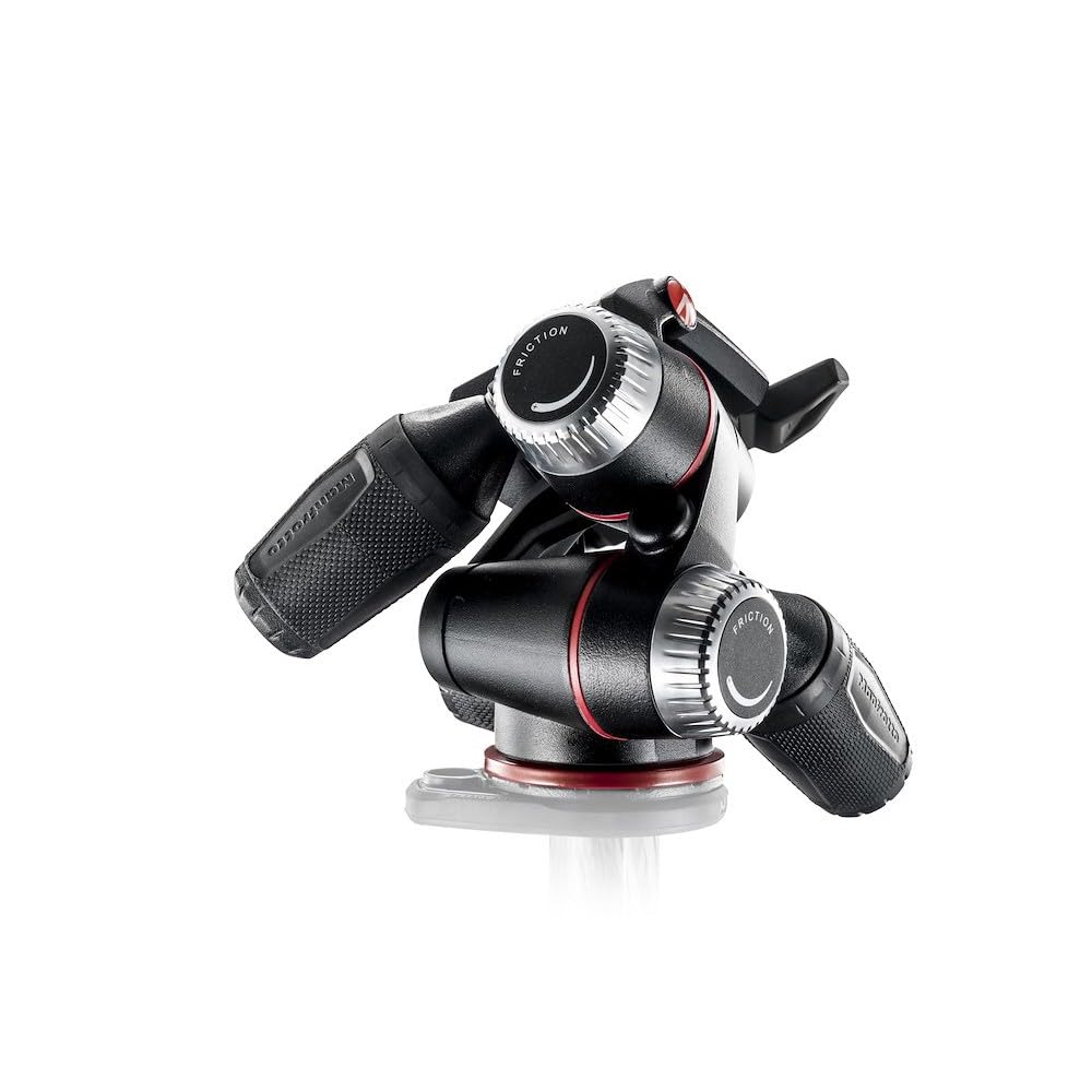 Manfrotto MHXPRO-3W X-PRO 3-Way Tripod Head with Retractable Levers & Friction Control - Aluminum Camera Tripod Head with Leveling Bubble for DSLR, Mirrorless & CSC Cameras - Perfect for Photography, Videography & Travel Shooting