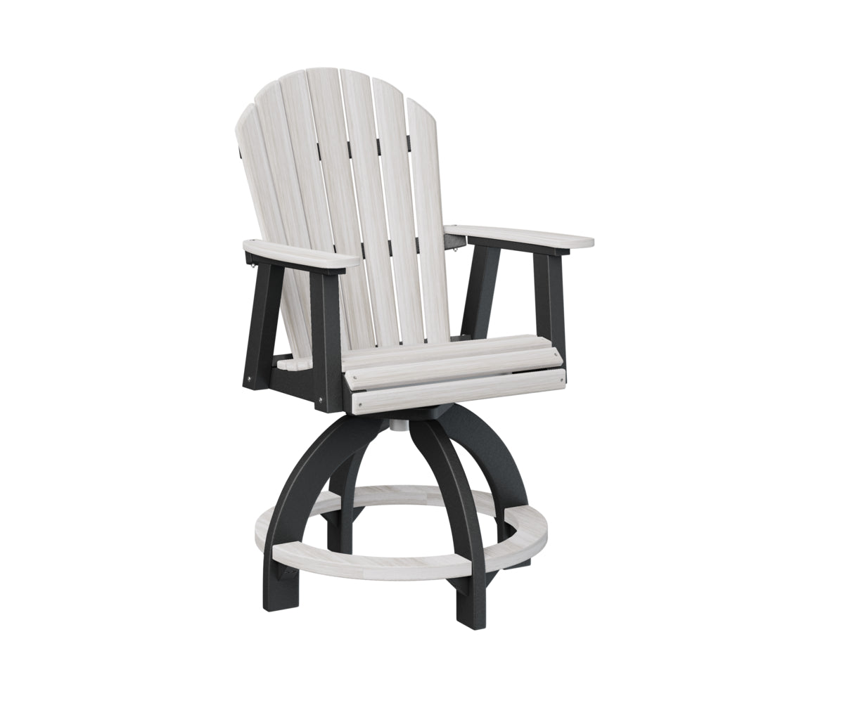 Berlin Gardens Comfo Back Swivel Counter Chair - Adjustable Height Bar Stool for Kitchen Island, Breakfast Nook & Home Decor - Comfortable Modern Seating for Dining & Entertaining