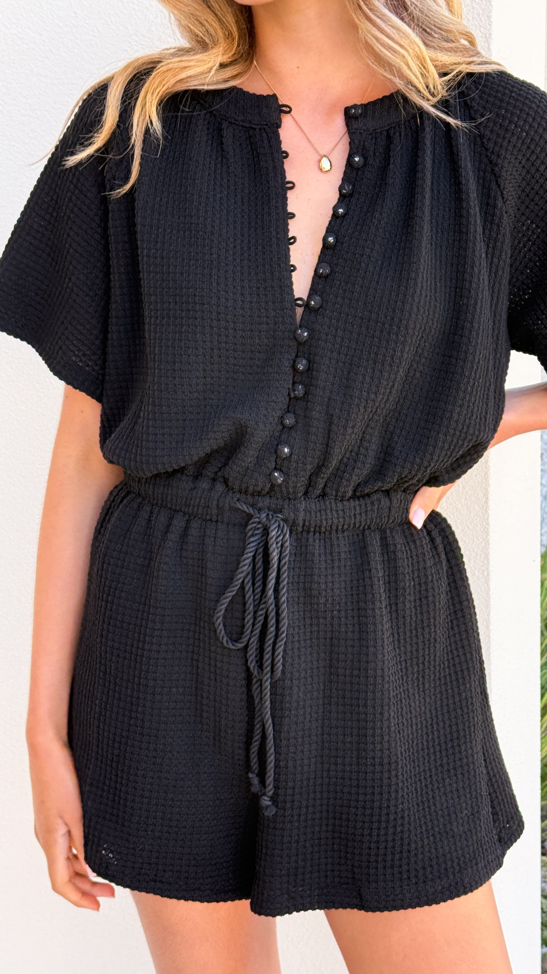 Loula Playsuit for Women - Stylish Black Jumpsuit for Casual Wear & Summer Outfits | Perfect for Beach, Vacation & Everyday Fashion
