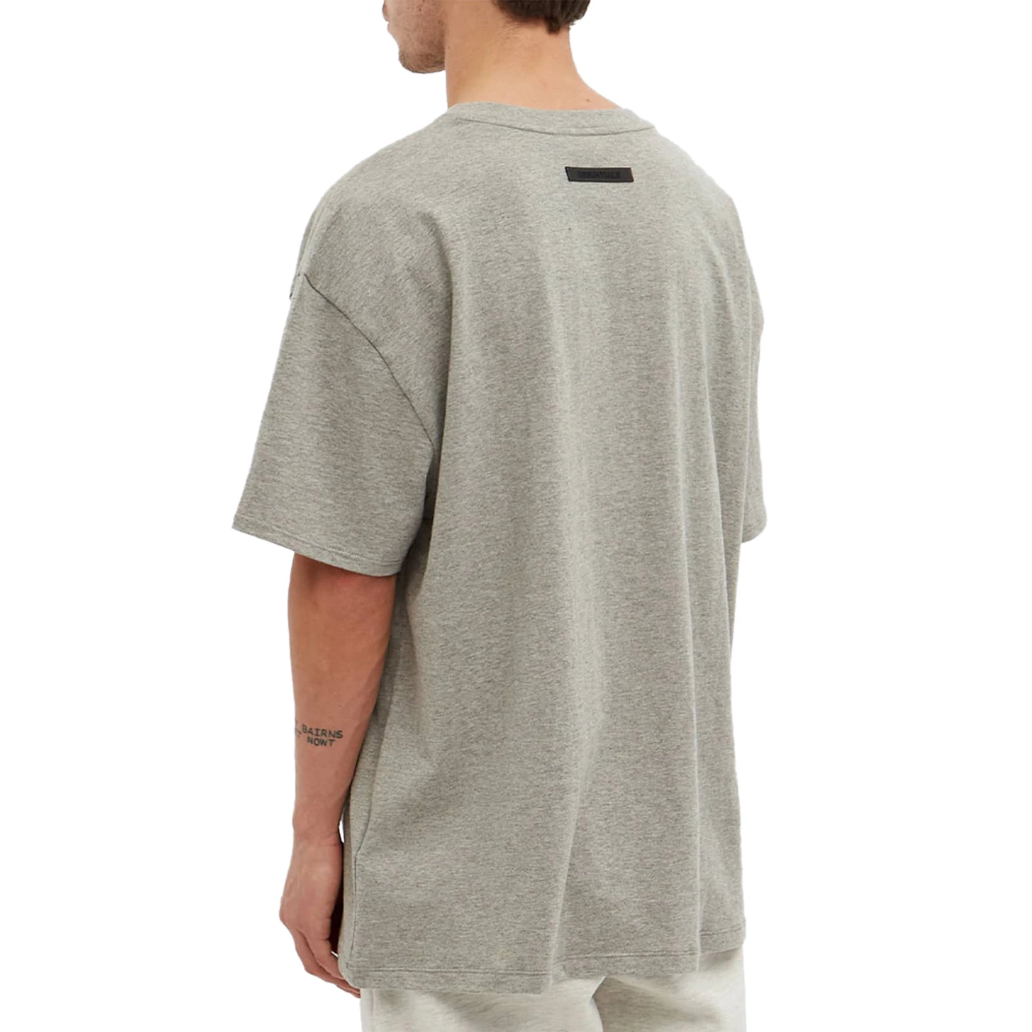 Fear Of God Essentials Core Collection Dark Heather Oatmeal T-Shirt - Men's Casual Comfort Tee for Streetwear & Everyday Wear