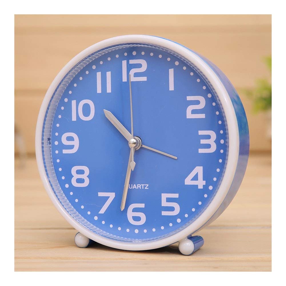 **Cute Cartoon Alarm Clock for Kids - Portable Round Digital Desk Clock with Easy-to-Read Numbers - Perfect for Bedroom, Nightstand, Nursery & School (Red)**