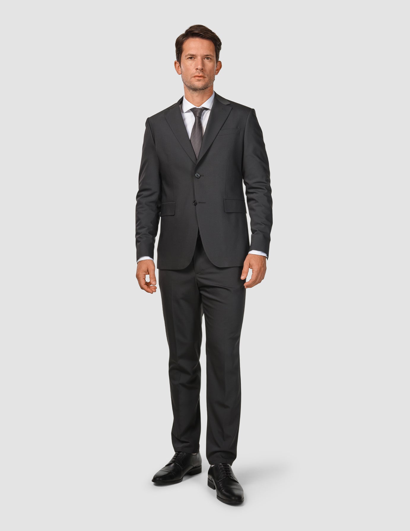 Premium Tech Wool Suit Pants for Men - Classic Black Formal Dress Pants - Perfect for Business Meetings, Office Wear & Professional Occasions