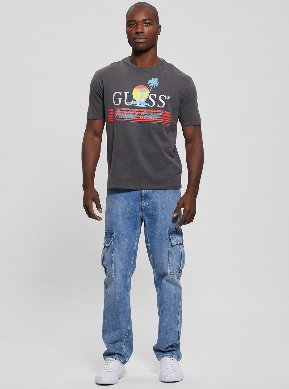Eco-Friendly Grey Pacific Coast T-Shirt for Men & Women - Soft Cotton Casual Tee for Beach, Travel, and Everyday Wear