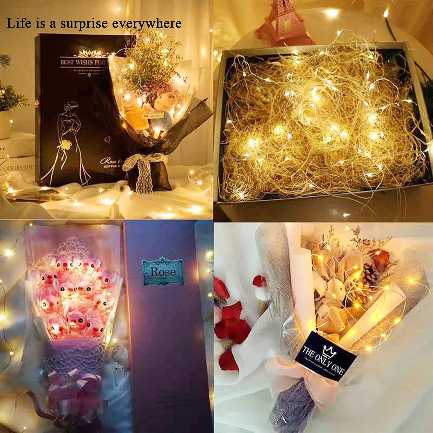12 Pack 30 LED Fairy String Lights with Timer - Waterproof Battery Operated Outdoor Lights (AAA Batteries Included) - Perfect for Patio, Garden, Wedding, Party, Christmas Tree & Home Decor (Warm White)